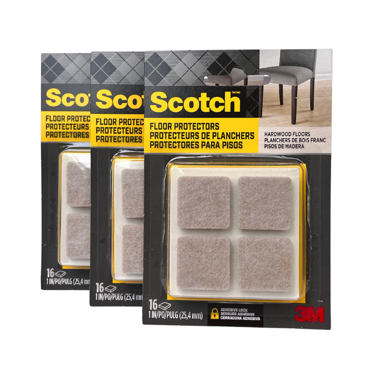 SCOTCH FELT PADS SQUARE