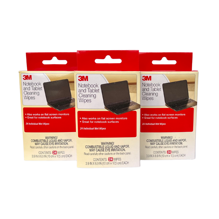 NOTEBOOK SCREEN CLEANING WIPES 4 PACK CL630