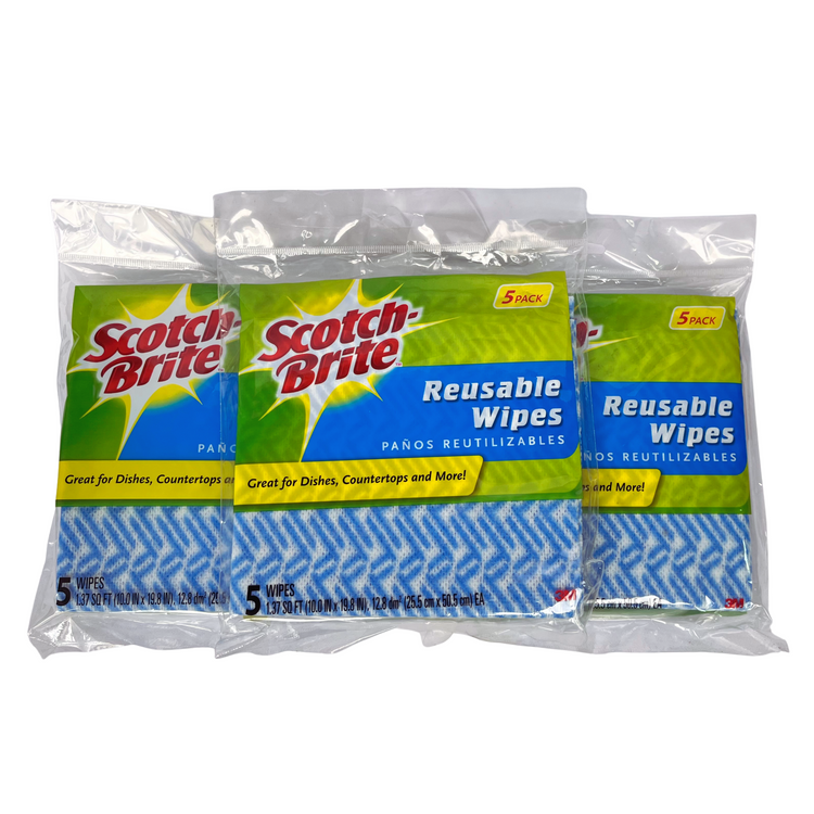 RESUABLE WIPES - 5 IN A PACK