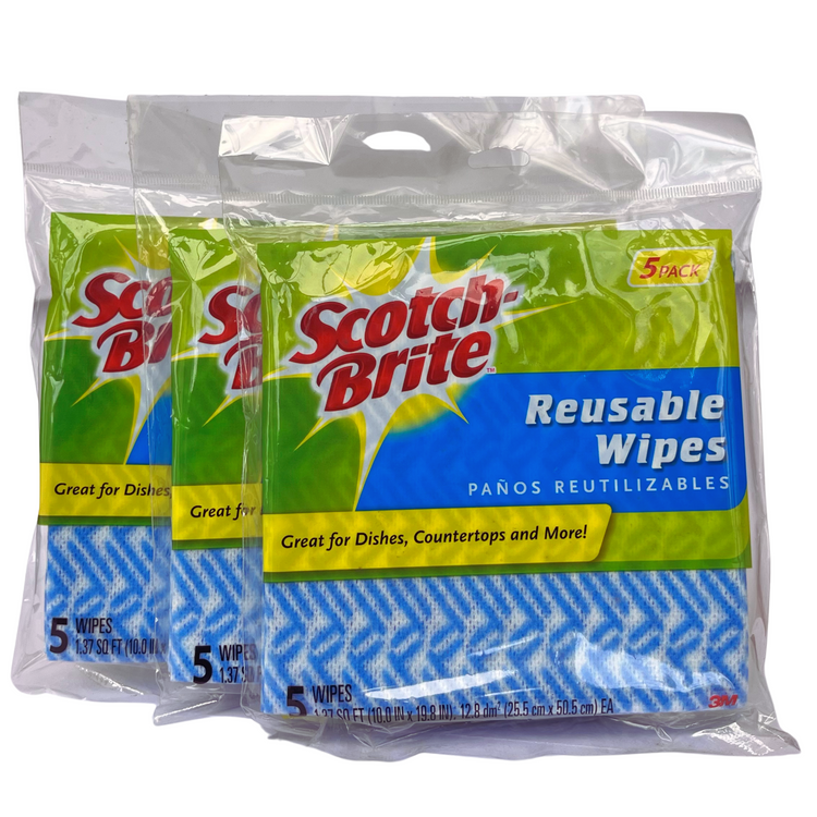 RESUABLE WIPES - 5 IN A PACK