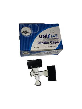BINDER CLIPS - 12 IN PACK