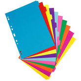 FILE DIVIDERS 10 PART