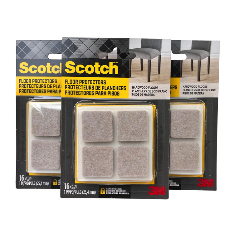 SCOTCH FELT PADS SQUARE