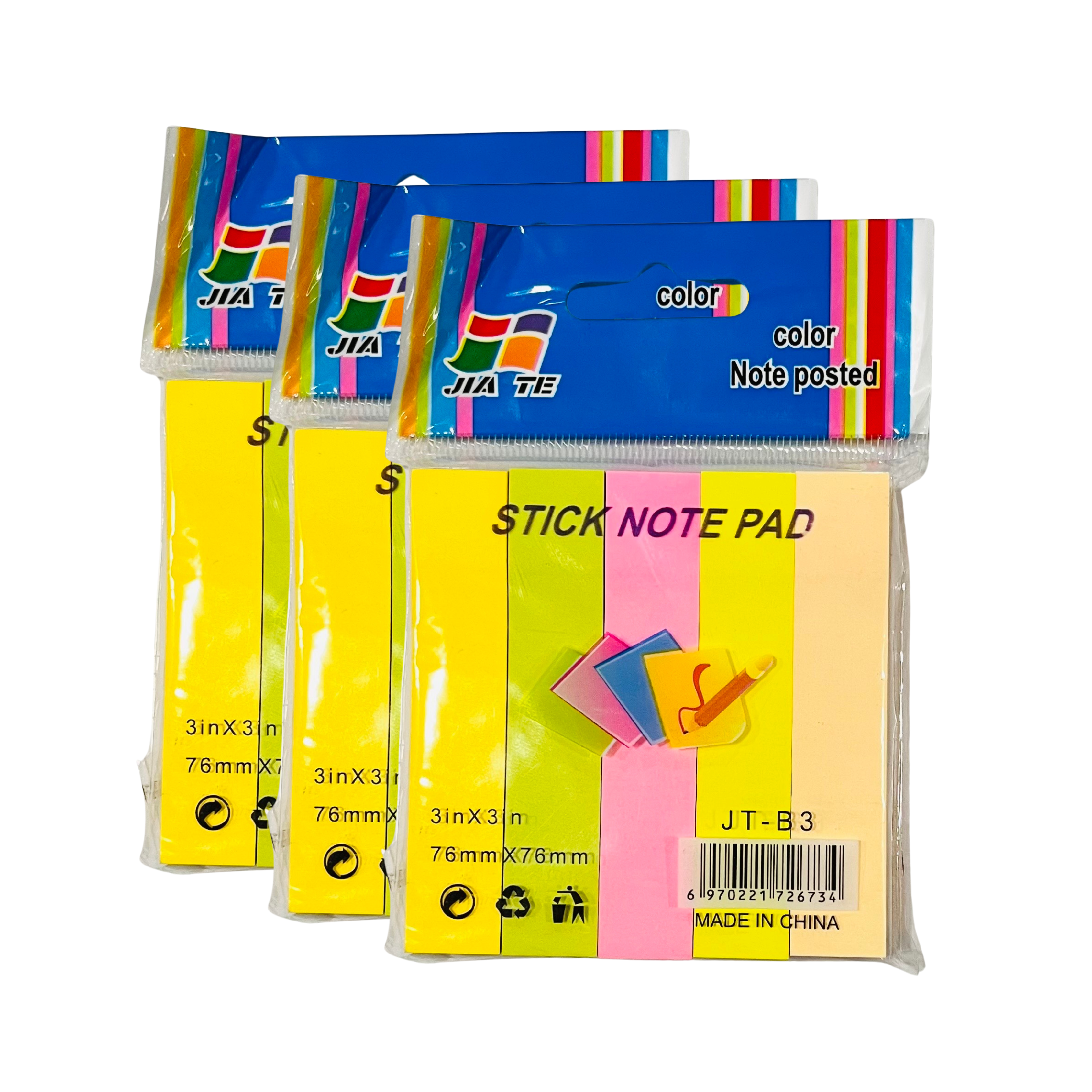 3*3 5 COLOR STRIP STICKY NOTE