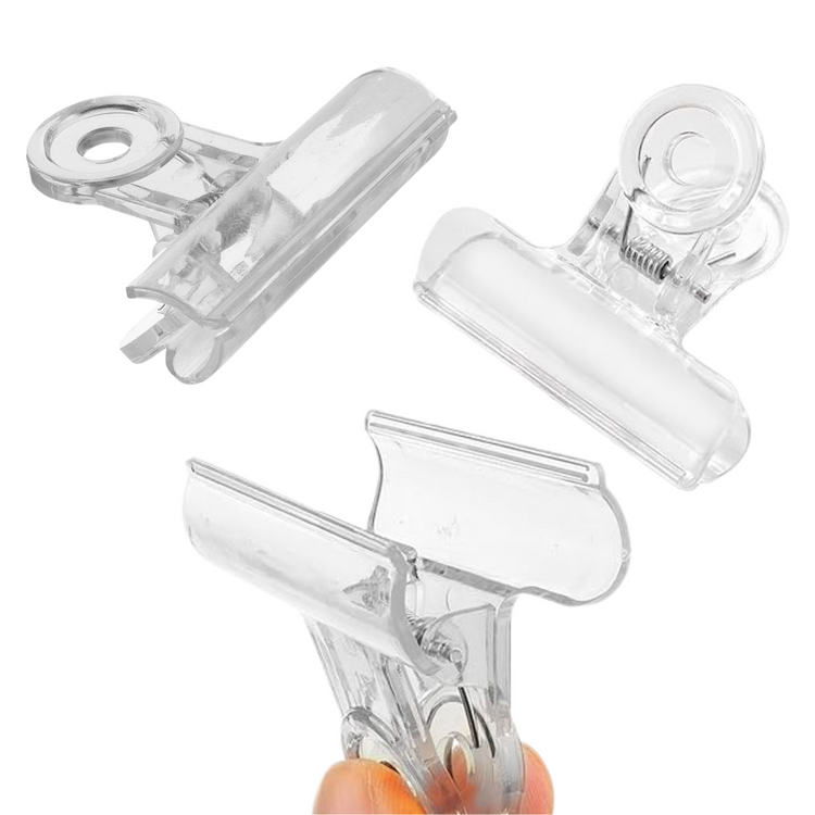 BULLDOG CLIPS PLASTIC - 3 IN A PACK