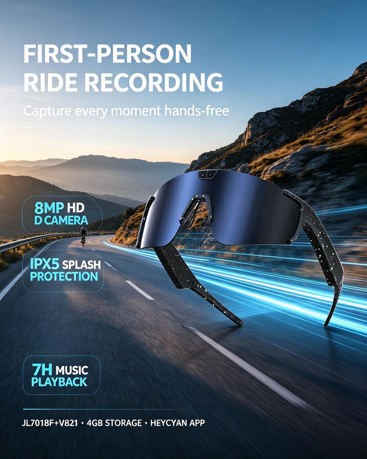 FONTE SMART WEARABLE AI GLASS - G11 - BLACK
