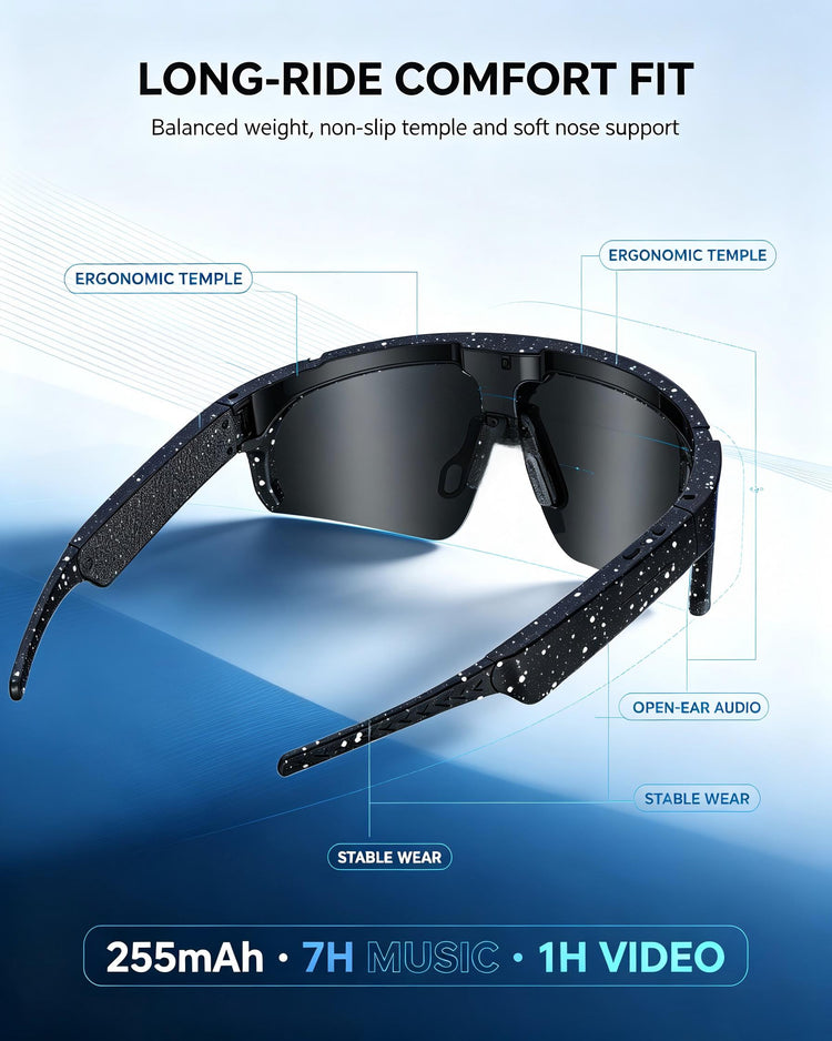 FONTE SMART WEARABLE AI GLASS - G11 - BLACK