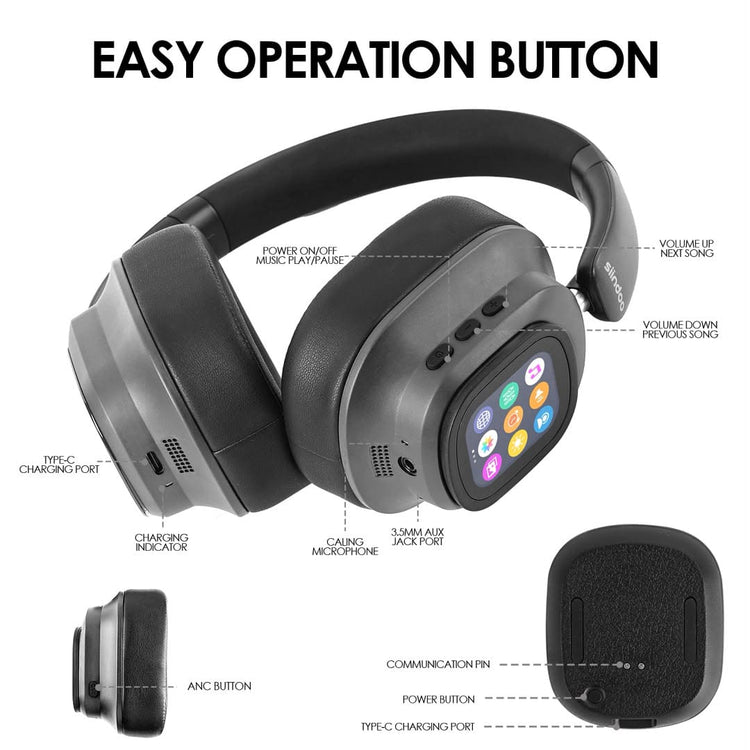 Bluetooth Headphone with Touch screen