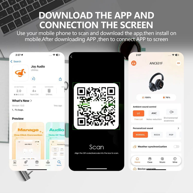 Bluetooth Headphone with Touch screen